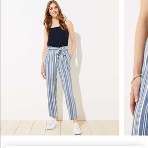 LOFT Striped pants tags still on